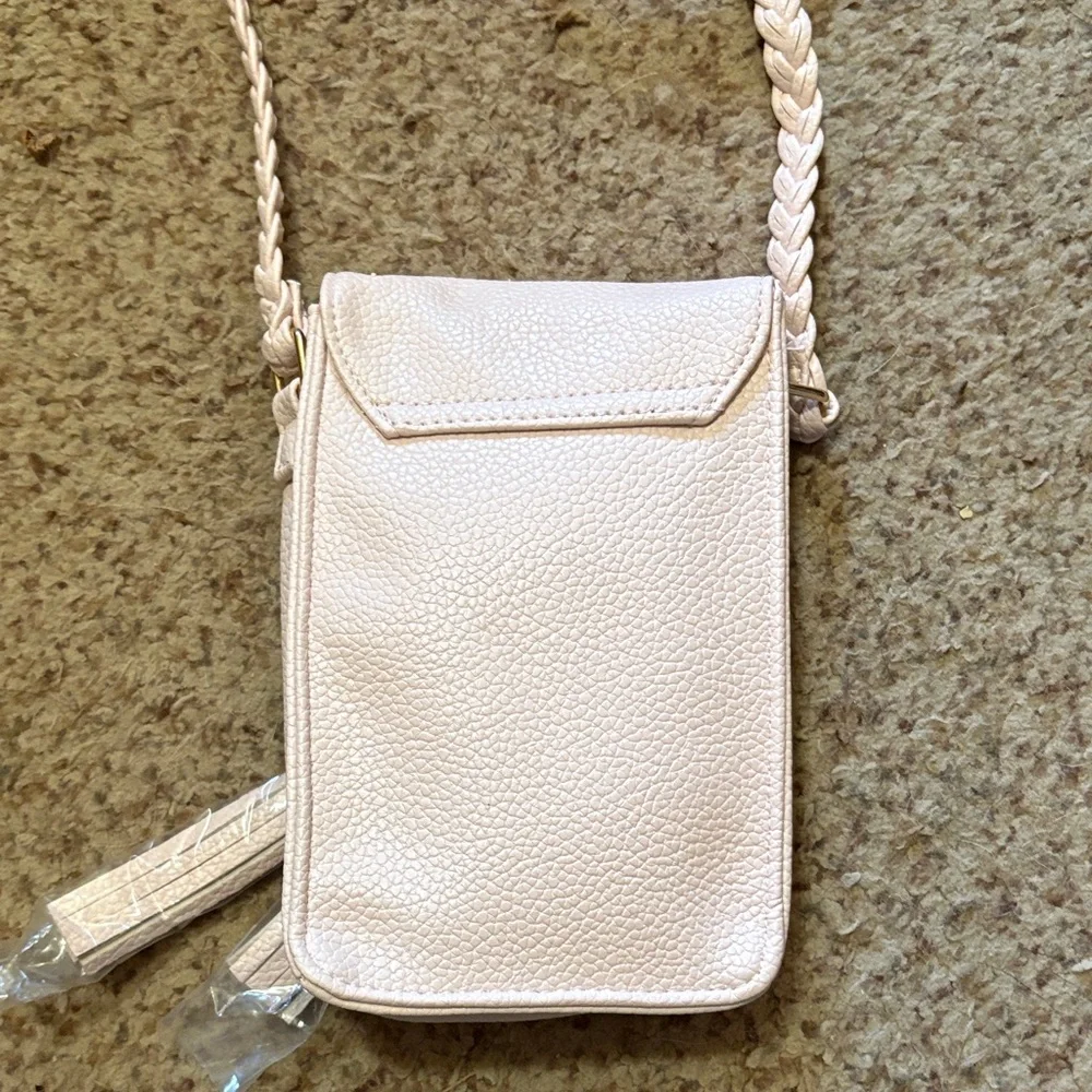 Justice Light Pink‎ Crossbody Bag with Braided Strap